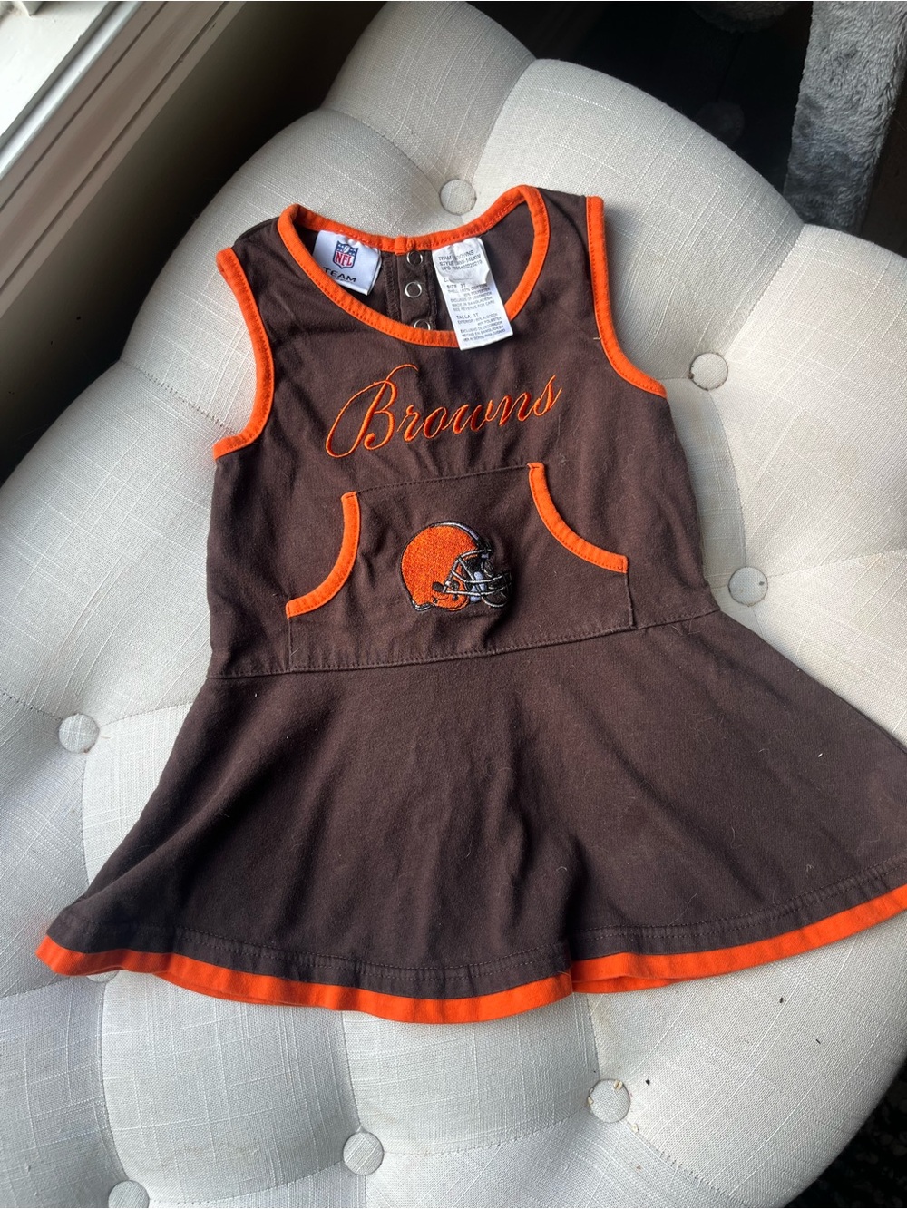 NFL Browns Toddler Girls' Browns Dress